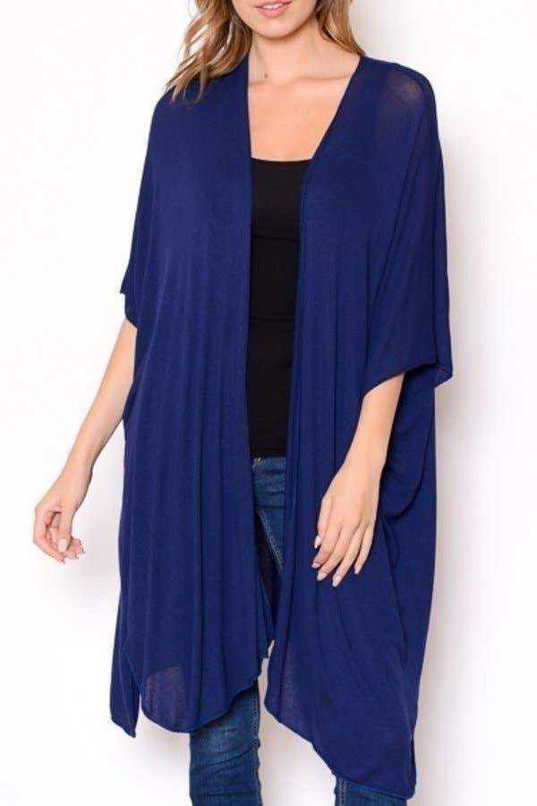 A3212C-2 - Lightweight Solid Kimono A3212C-2 - Lightweight Solid Kimono