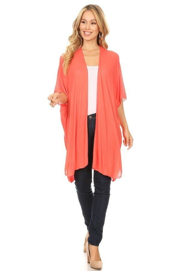 A3212C-2 - Lightweight Solid Kimono A3212C-2 - Lightweight Solid Kimono