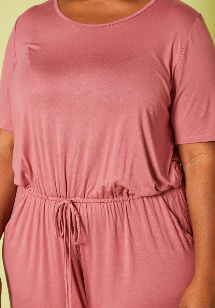 Women's Plus Size Lounge Wide Leg Jumpsuit Women's Plus Size Lounge Wide Leg Jumpsuit