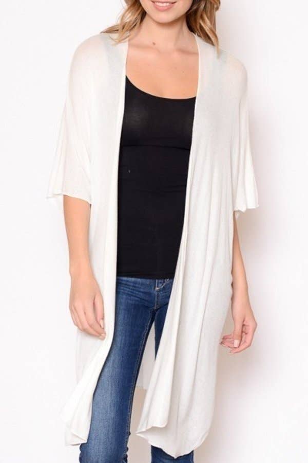 A3212C-2 - Lightweight Solid Kimono A3212C-2 - Lightweight Solid Kimono
