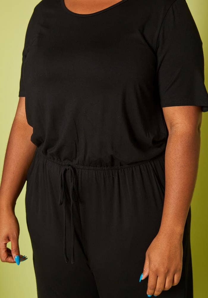 Women's Plus Size Lounge Wide Leg Jumpsuit Women's Plus Size Lounge Wide Leg Jumpsuit