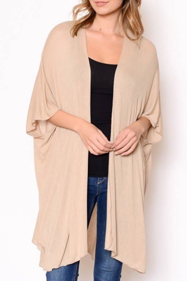 A3212C-2 - Lightweight Solid Kimono A3212C-2 - Lightweight Solid Kimono