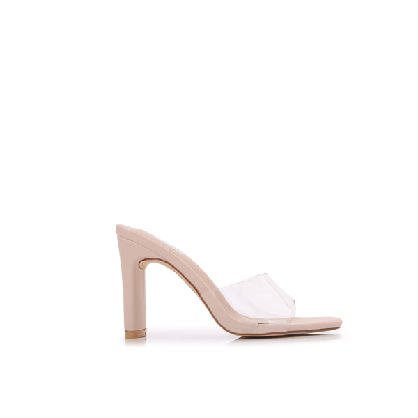 [PACK]Transparent Single Strap Open Toe Heeled Trendy Sandal: Black TPU / 1-3-3-3-1-1 [6-7-8-9-10-11]