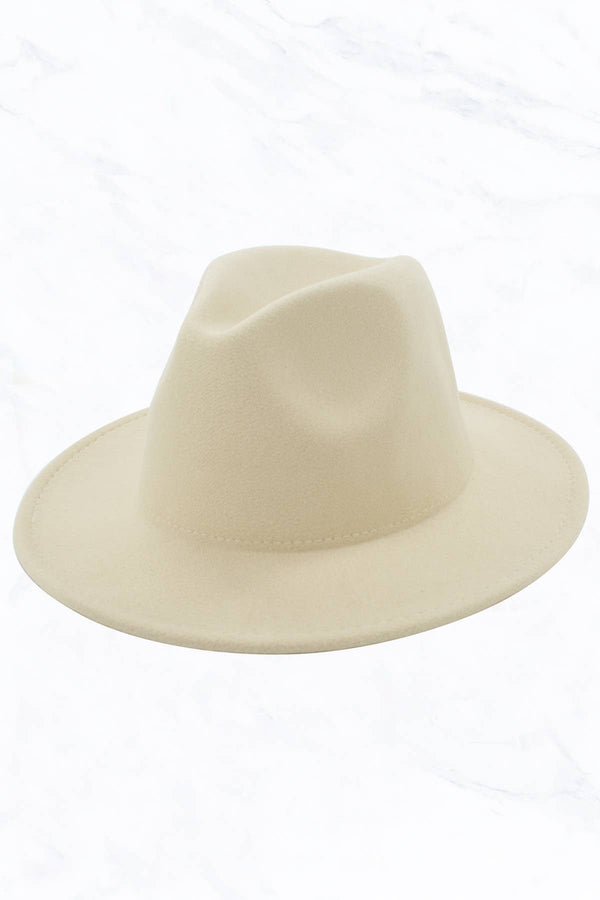 Retro Flat Fedora Hat: Red