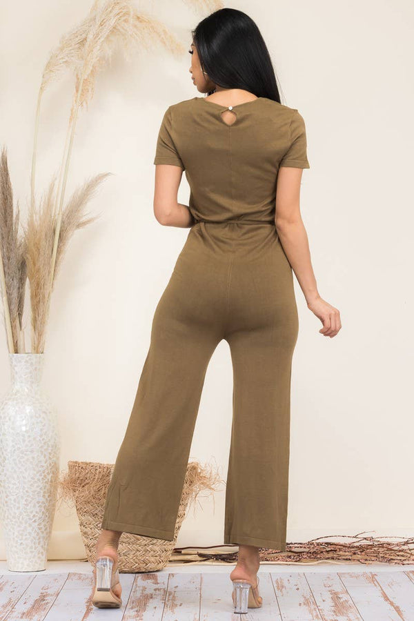 Short Sleeve Jumpsuit