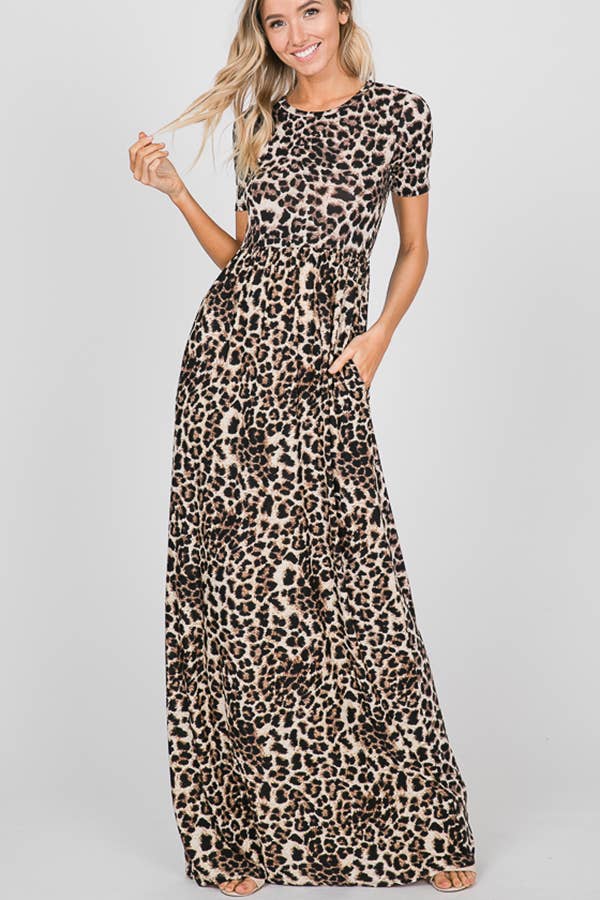 SD1020-50 ANIMAL MAXI DRESS