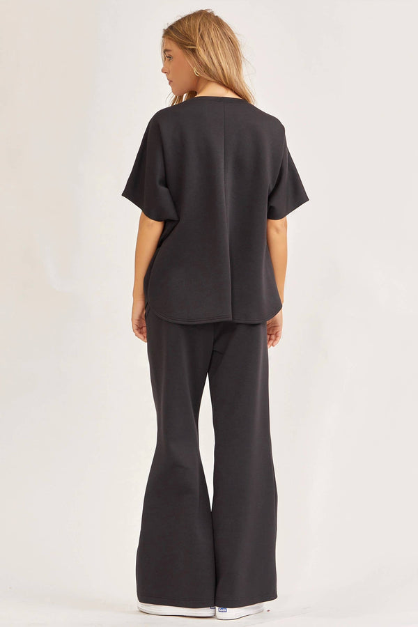 Poncho Top + Bell Bottom Modal Set TRVSET-PARIS