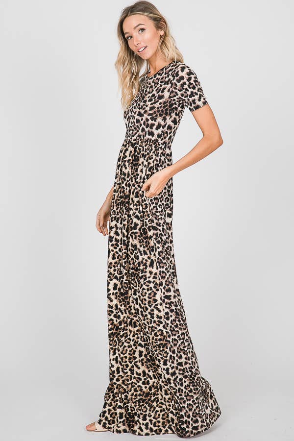 SD1020-50 ANIMAL MAXI DRESS
