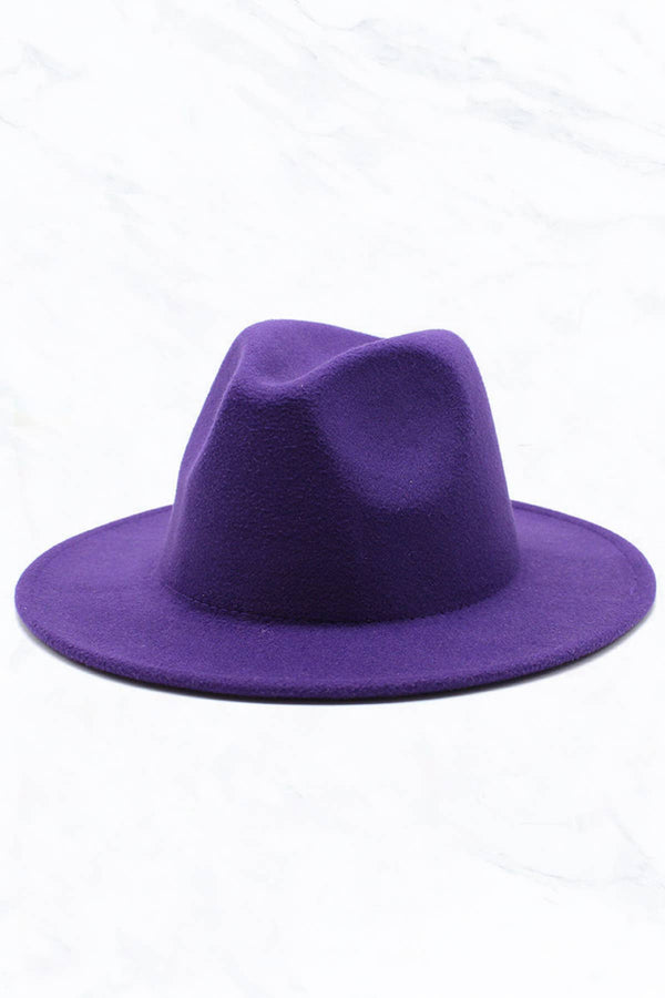 Retro Flat Fedora Hat: Baby Pink