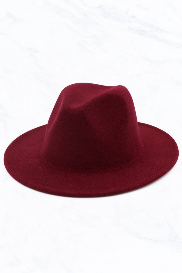 Retro Flat Fedora Hat: Baby Pink