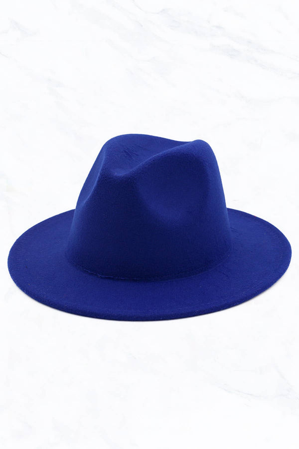 Retro Flat Fedora Hat: Baby Pink