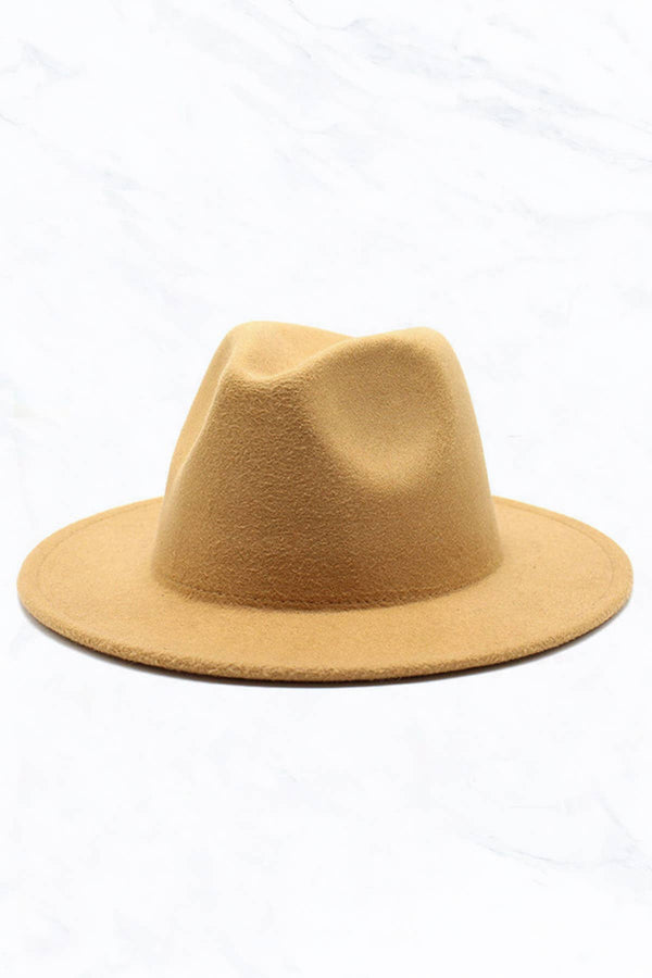 Retro Flat Fedora Hat: Black