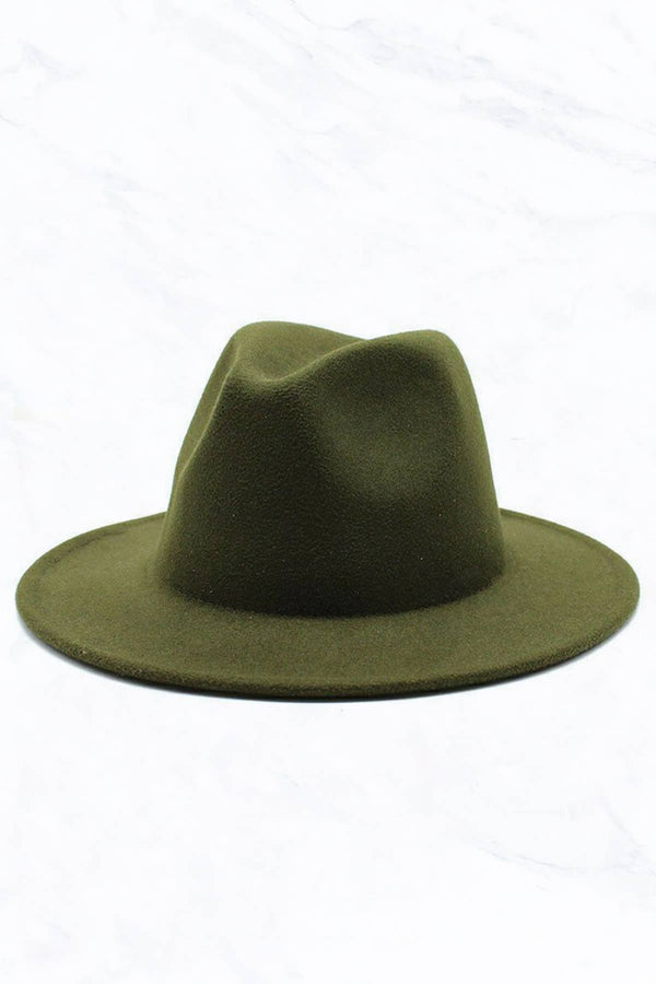 Retro Flat Fedora Hat: Red