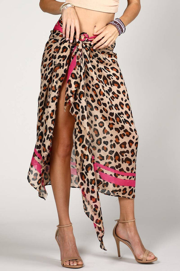 Leopard Print Scarf