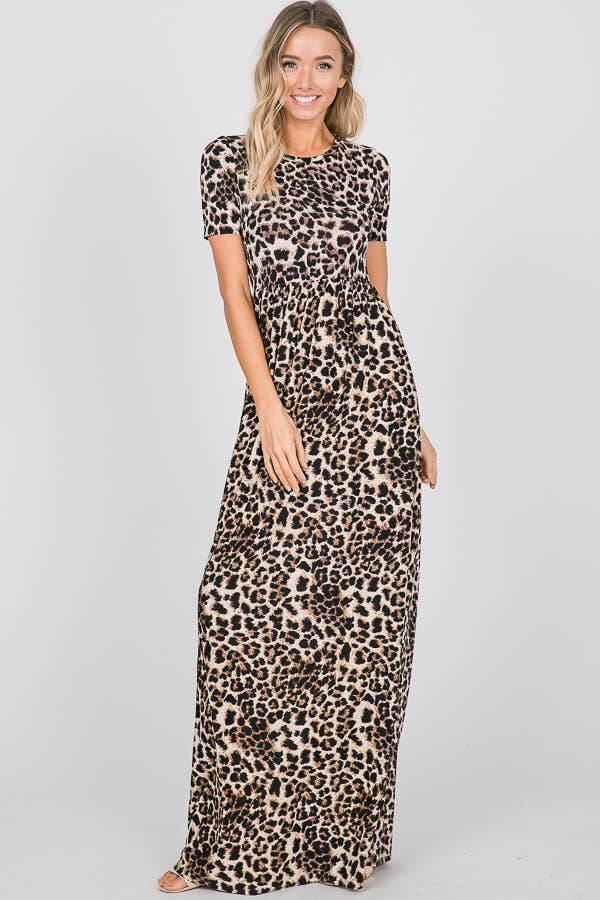 SD1020-50 ANIMAL MAXI DRESS