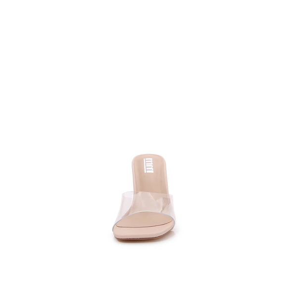 [PACK]Transparent Single Strap Open Toe Heeled Trendy Sandal: Black TPU / 1-3-3-3-1-1 [6-7-8-9-10-11]