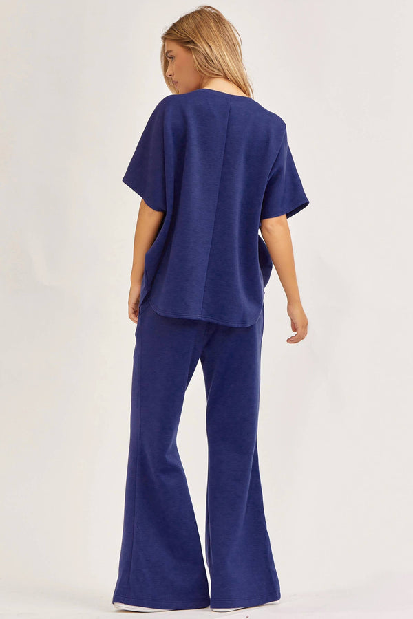Poncho Top + Bell Bottom Modal Set TRVSET-PARIS