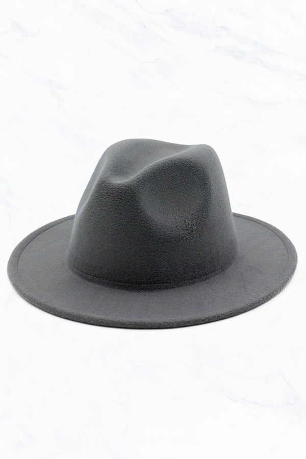Retro Flat Fedora Hat: Red