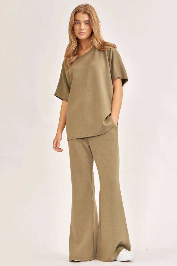Poncho Top + Bell Bottom Modal Set TRVSET-PARIS