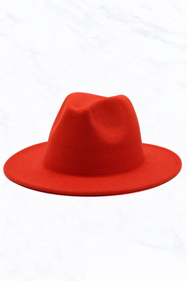 Retro Flat Fedora Hat: Black