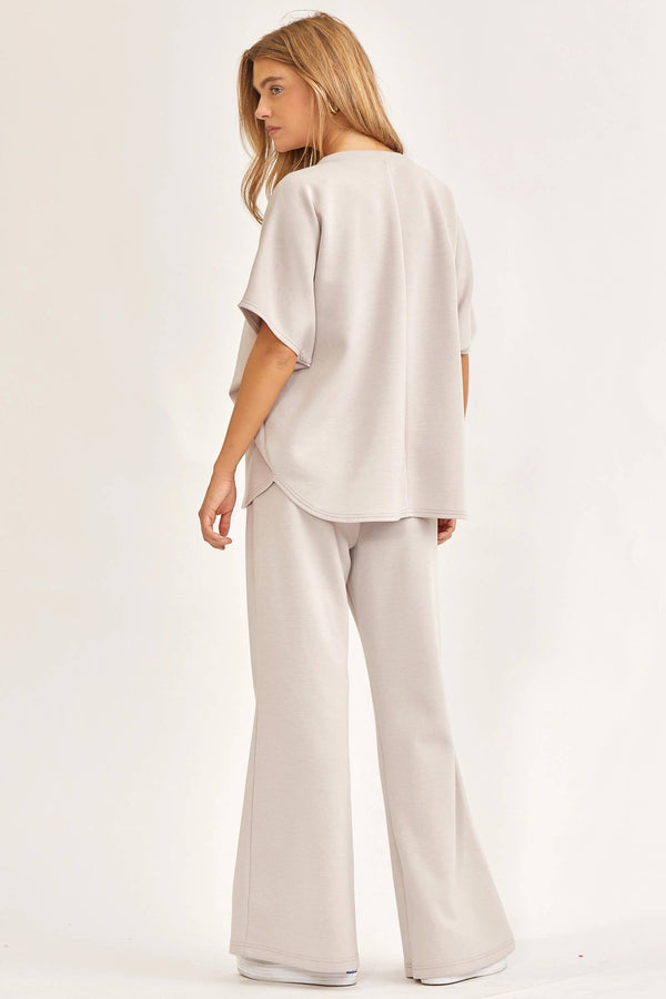 Poncho Top + Bell Bottom Modal Set TRVSET-PARIS