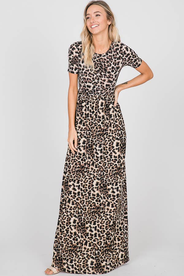 SD1020-50 ANIMAL MAXI DRESS