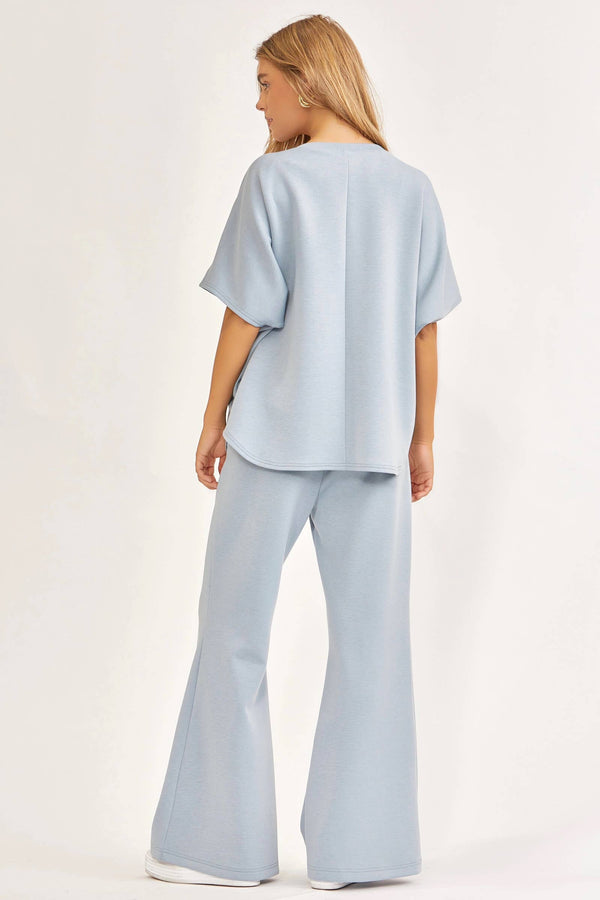 Poncho Top + Bell Bottom Modal Set TRVSET-PARIS