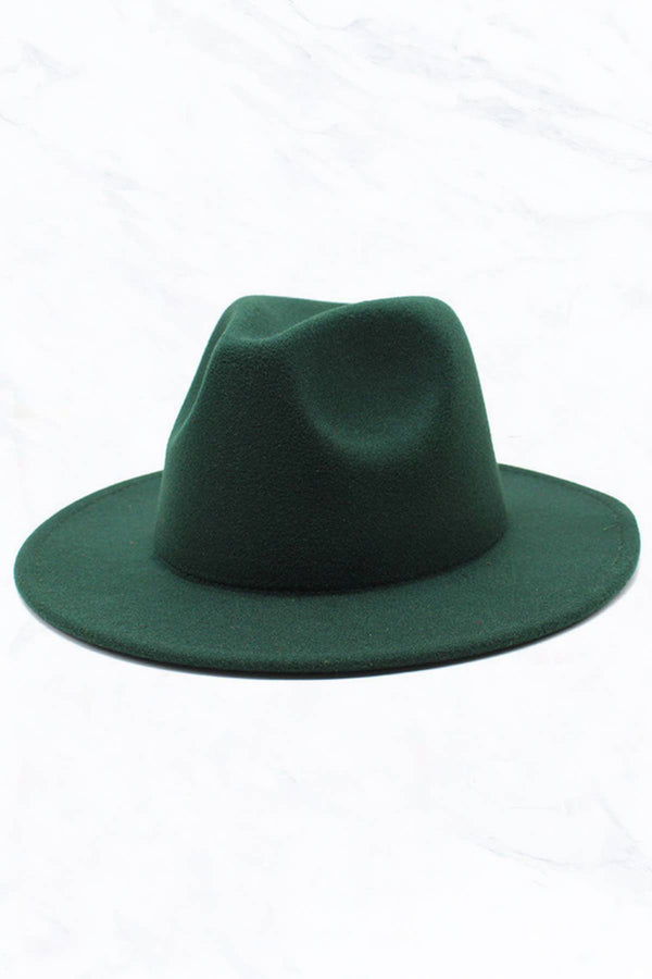 Retro Flat Fedora Hat: Red