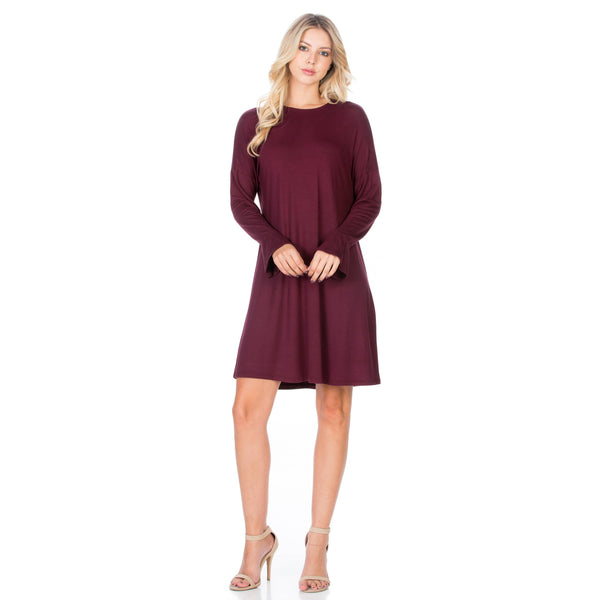 ADS-8260RS Ruffle Long Sleeve Midi Dress