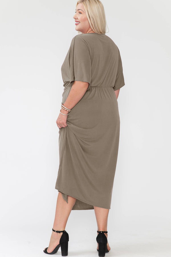 Plus Size Fall Holiday Maxi Dress: Deep Burgundy / 1X