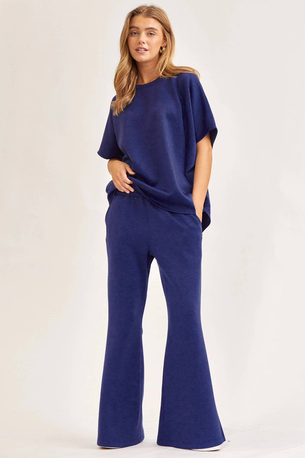 Poncho Top + Bell Bottom Modal Set TRVSET-PARIS