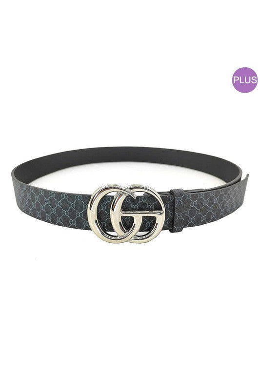 Plus CG Printed PU Leather Belt