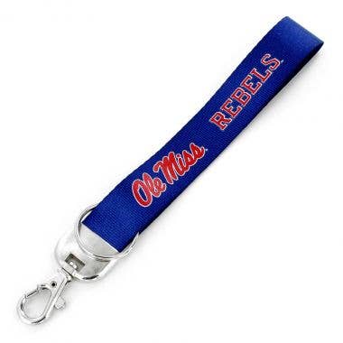 NCAA Mississippi Ole Miss Rebels Deluxe Wristlet Keychain