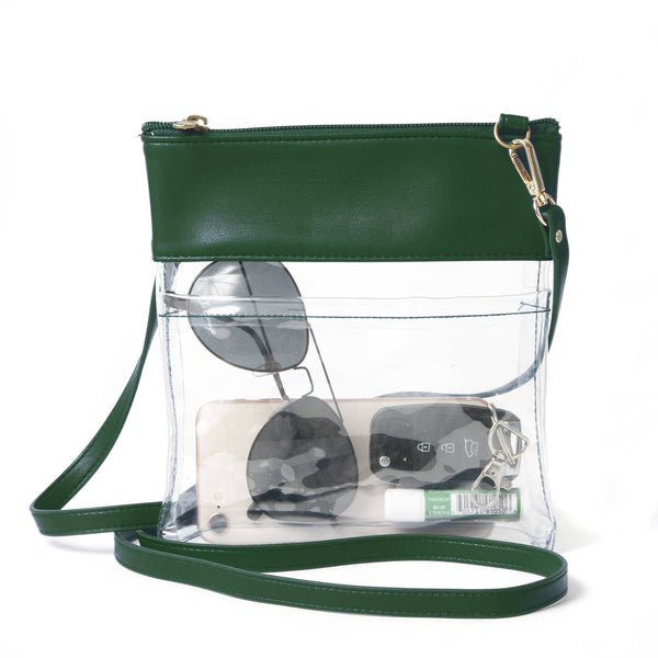 Gameday Crossbody in Vegan Leather - Forrest Green